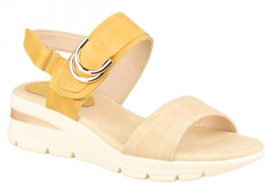 Πέδιλα γυναικεία | Ανατομικά | Amarpies | AMD30052 | Κίτρινο - Amarpies - 